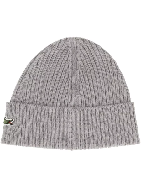 Pánská zimní čepice Lacoste silver chine šedý