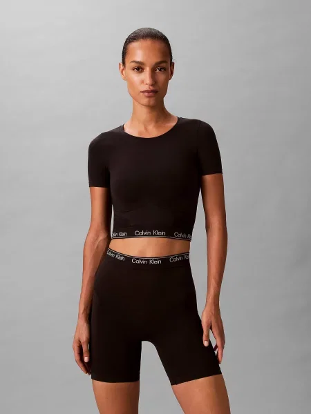 Топ Calvin Klein Underwear бавовна/еластан чорний
