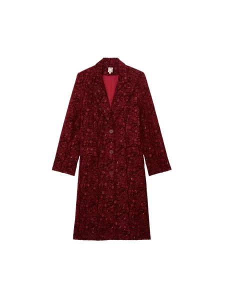 Płaszcz Ines De La Fressange Paris czerwony