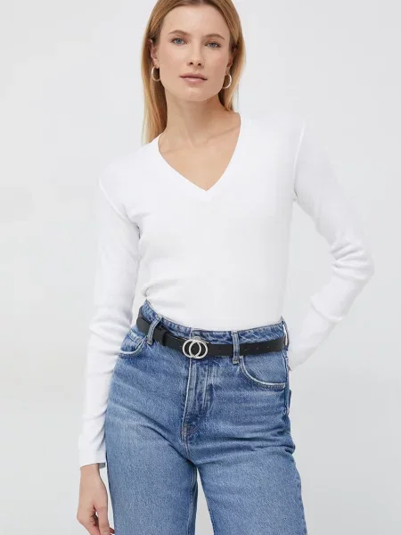 Пуловер United Colors of Benetton бяло