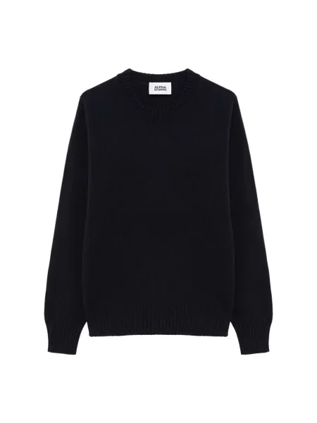 Sweter Alpha Studio wełniany niebieski