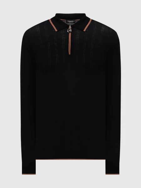 Шерстяное поло Stefano Ricci черное
