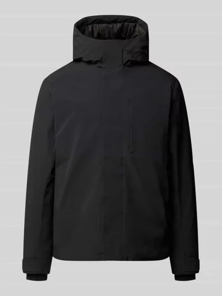 Kurtka z zakrytym zamkiem błyskawicznym model KEEN' Jack & Jones czarna