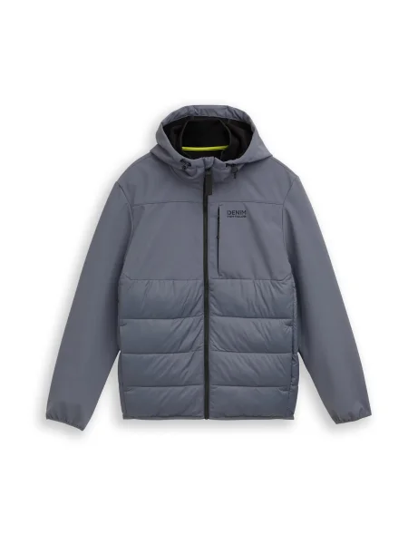 TOM TAILOR DENIM Geacă de primăvară-toamnă gri bazalt negru