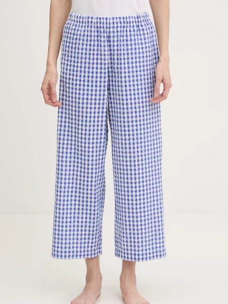 United Colors of Benetton spodnie piżamowe niebieskie