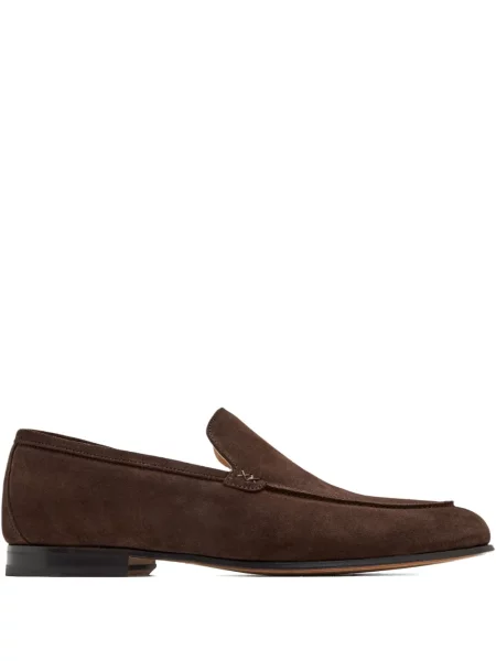 Pantofi loafer Forsa din piele de căprioară maro