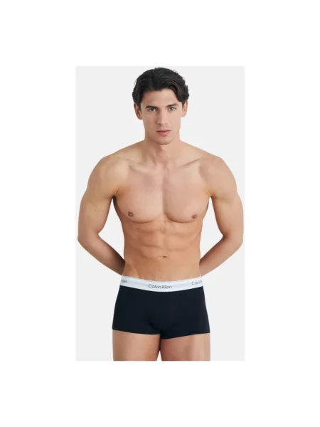 Obcisłe bokserki z elastycznym paskiem z logo w zestawie 3 szt. Calvin Klein Underwear czarny