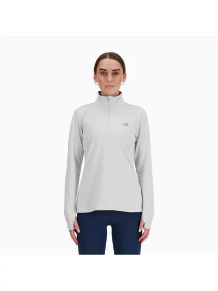 Běžecká mikina New Balance Sport Essentials Space Dye ashheath šedá