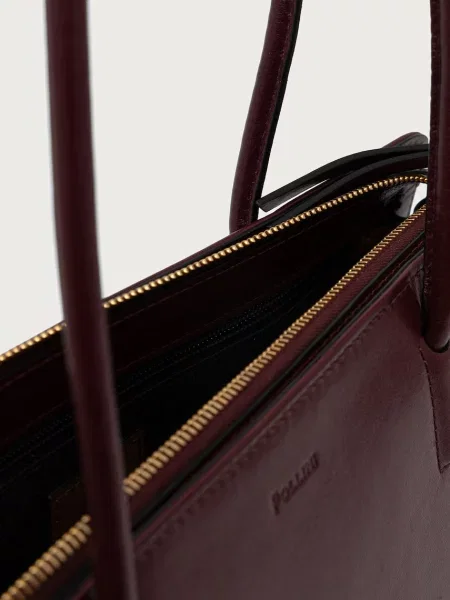 Pollini чанта тип багета дамска от кожа