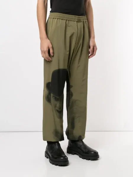 Běžecké kalhoty Undercover s potiskem zelené