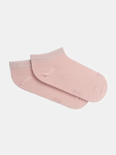 Чорапи Calvin Klein 2 чифта розово