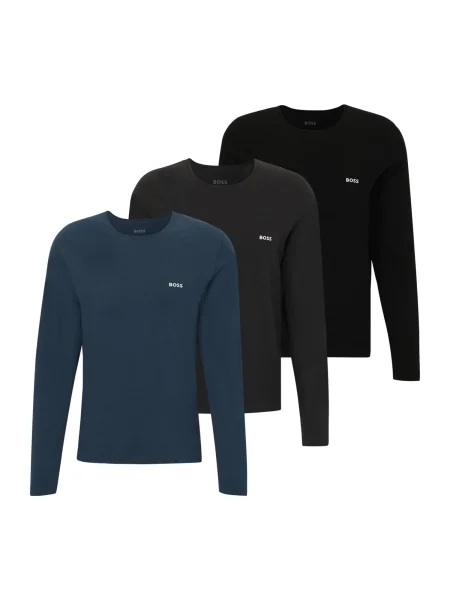 Majica z dolgimi rokavi BOSS LSShirtRN 3P Classic siva