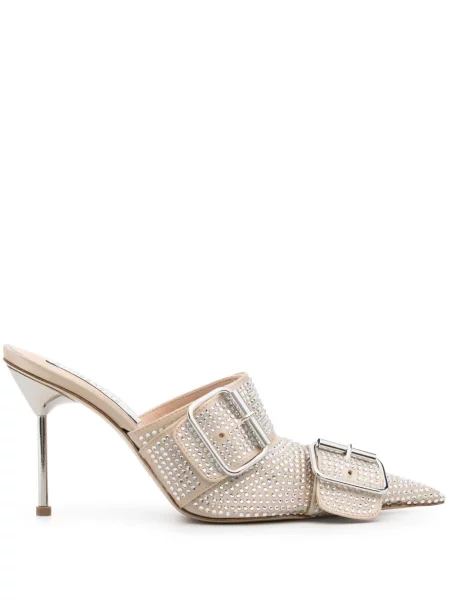 Papuci tip mules Giuseppe Di Morabito de cristal