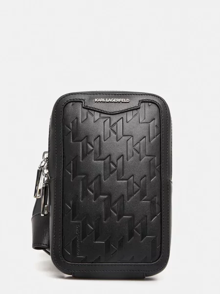 Karl Lagerfeld borsetă de piele K/LOOM negru