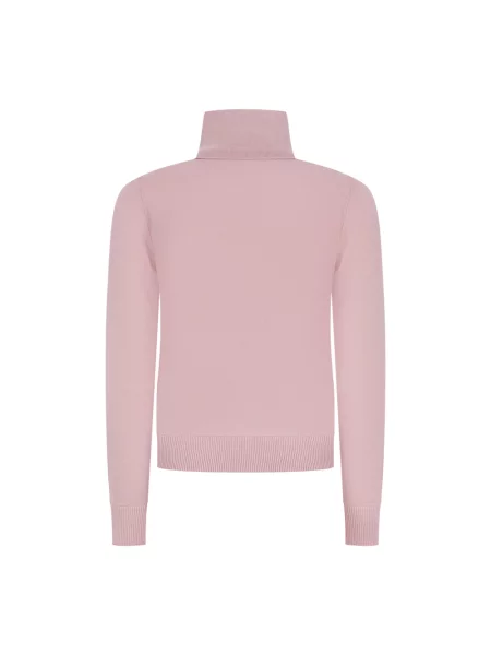 Sweter z golfem Alpha Studio różowy