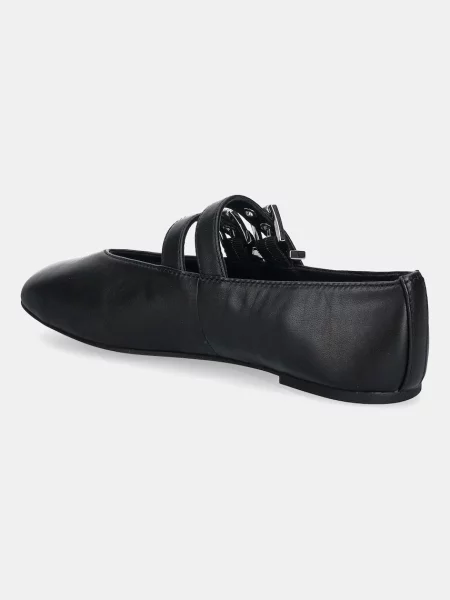 MICHAEL Michael Kors balerini de piele Rowen Flex Ballet negru