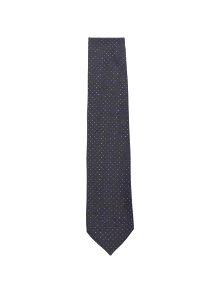 Cravată Corneliani cu imagine cu imprimeu geometric albastru