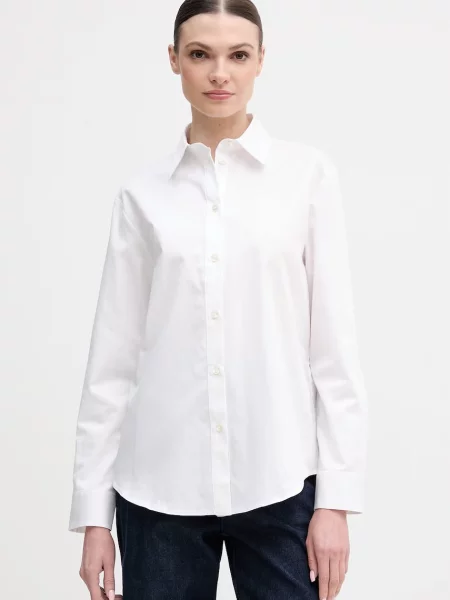 MM by Max Mara cămașă din VELOCE alb