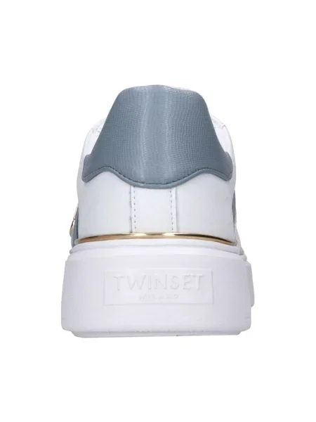 Sneakersy Twinset skórzane białe
