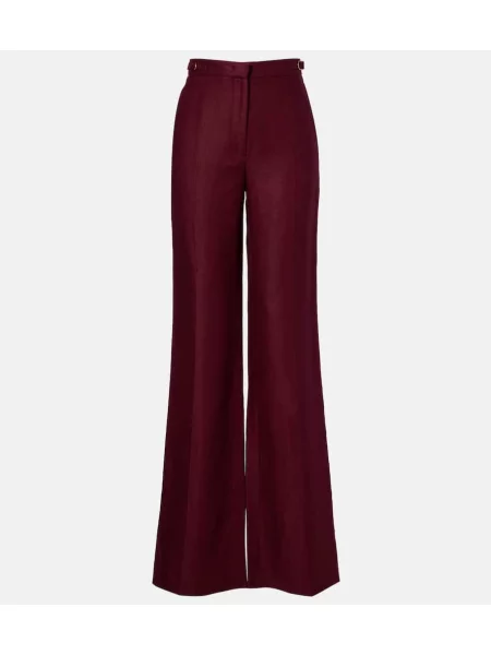 Lněná zvonová vesta Gabriela Hearst vínová