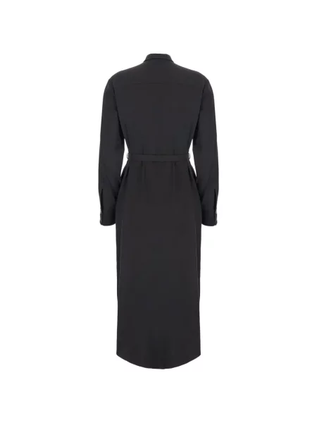 Cu centură rochie maxi Antonelli maro