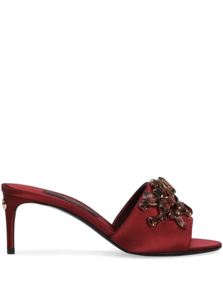 Sandale Dolce & Gabbana de cristal roșu