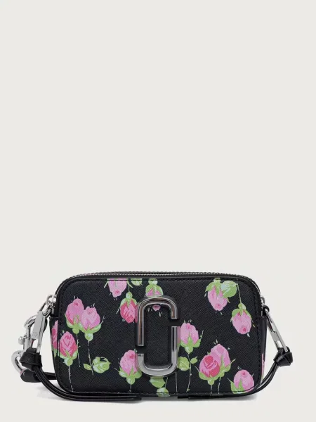 MARC JACOBS geantă crossbody pentru femei din piele THE SNAPSHOT negru
