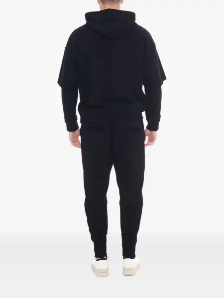 Τρέξιμο περικομμένο παντελόνι Tessitura Body Couture με κορδόνι μαύρο