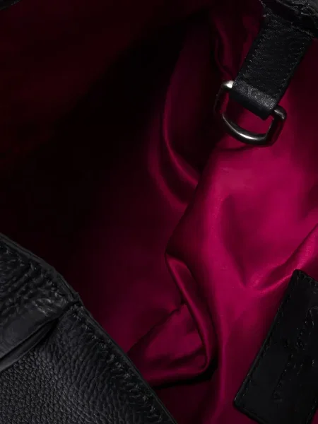 Кожена кожена чанта Cole Haan черно