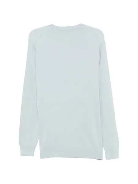 Pulover Karl Lagerfeld cu broderie albastru