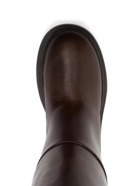 Botine Jimmy Choo cu cataramă maro