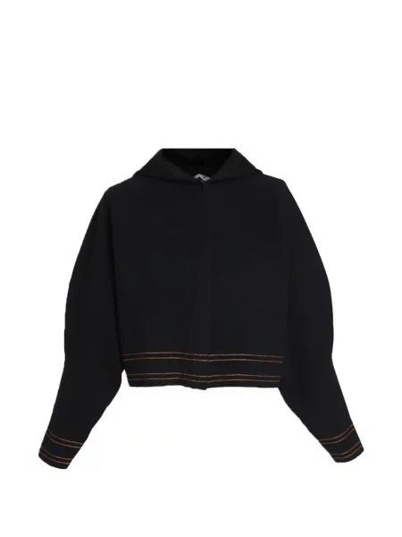Cardigan Max Mara cu glugă negru
