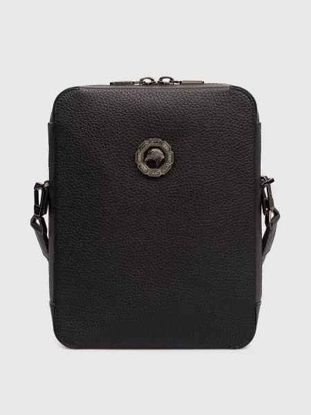 Кожаная сумка Stefano Ricci черная