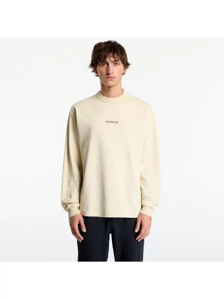 T-shirt Napapijri Tenri Long-Sleeve T-Shirt White XXL beżowa