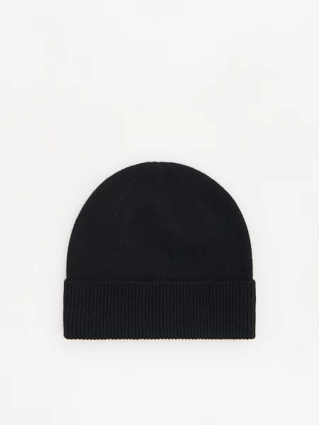 Reserved Gyapjú beanie sapka fekete