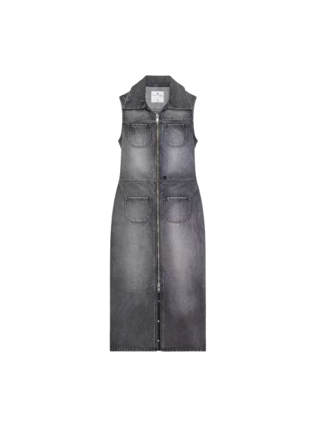 Sukienka jeansowa Courreges szara