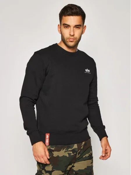 Πουλόβερ Alpha Industries με αυτόγραφο λευκό