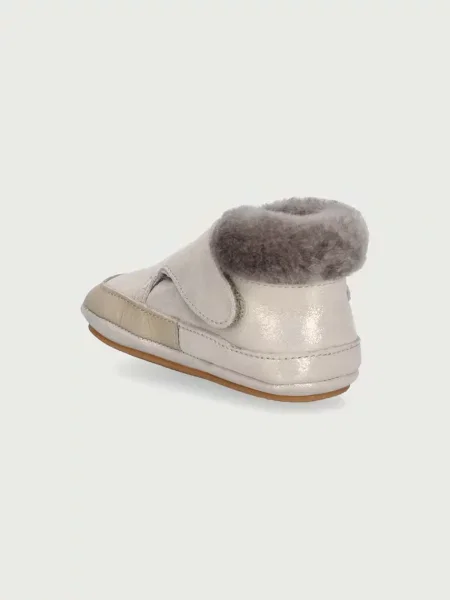 Froddo bébi bőr cipő BAREFOOT FURRY WALK bézs