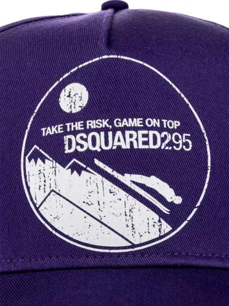 Șapcă Dsquared2 zdrențuiți violet