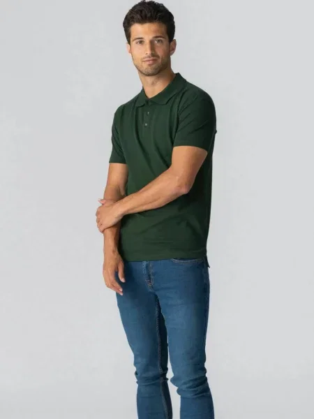 TEESHOPPEN Cămașă Muscle Polo verde