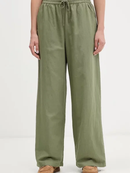 Tommy Jeans pantaloni pentru femei cu in verde