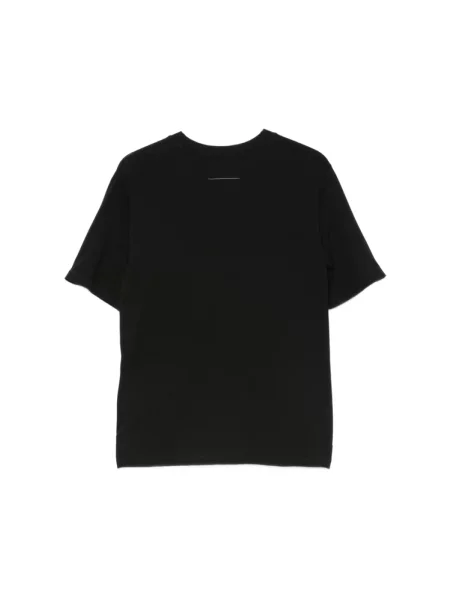 Koszulka Mm6 Maison Margiela z dżerseju czarna