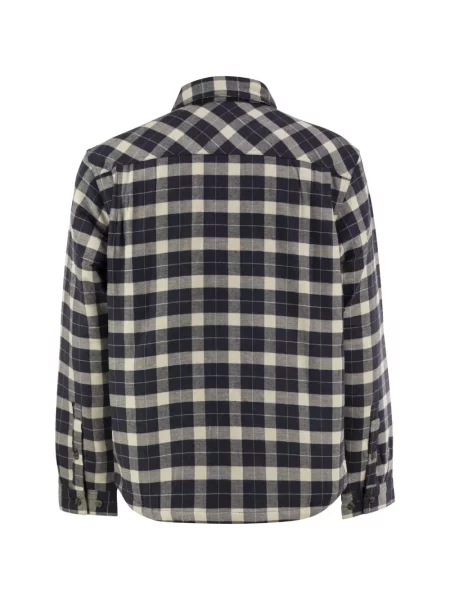 Cămașă Patagonia de flanelă albastru