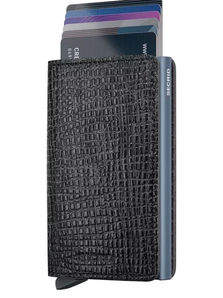 Secrid portofel RFID din piele PALMELLATO negru