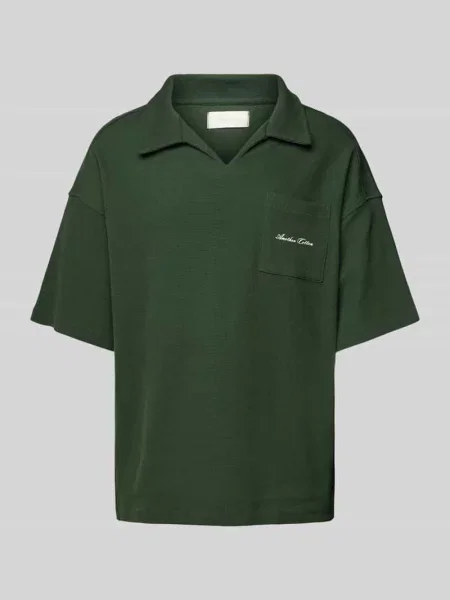 Koszulka polo o kroju oversized z nadrukiem z logo Another Cotton Lab