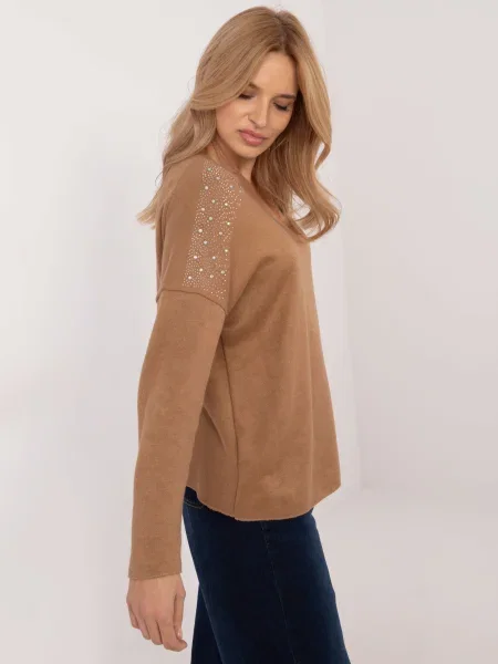 Pulover Fashionhunters maro