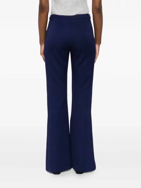Pantaloni Patrizia Pepe cu broderie albastru