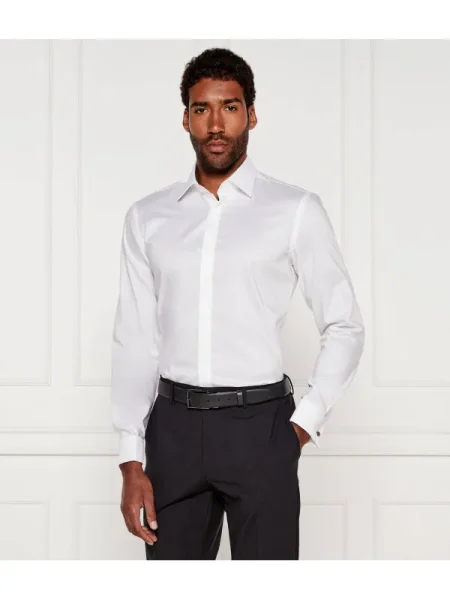 BOSS BLACK Cămașă | Slim Fit alb