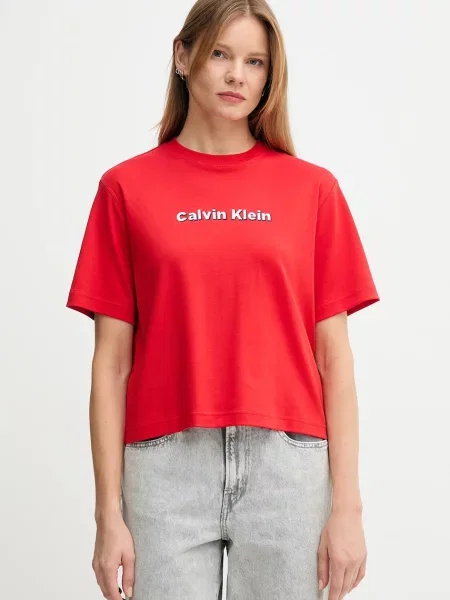 Calvin Klein Jeans t-shirt czerwony