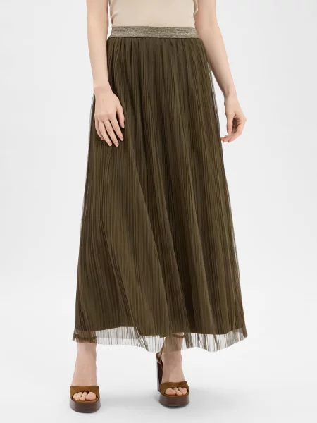 Nümph spódnica plisowana Numea Kobiety jednolity 34 zielony